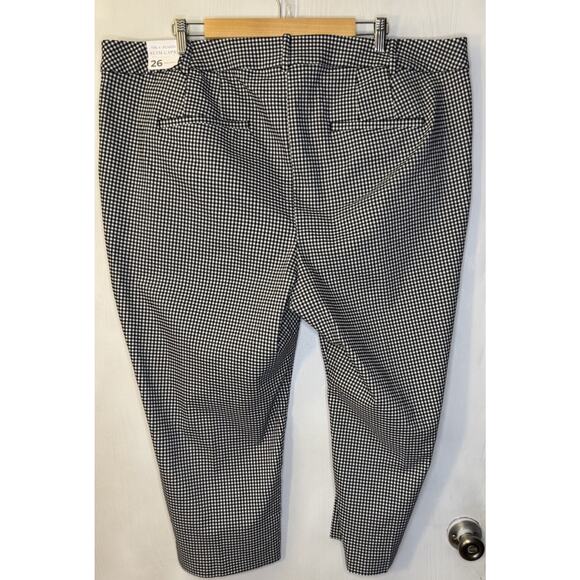 Lane Bryant Capri Women’s Plus Size 26 Four Season Slim Mid- Rise Gingham NEW - Picture 9 of 13